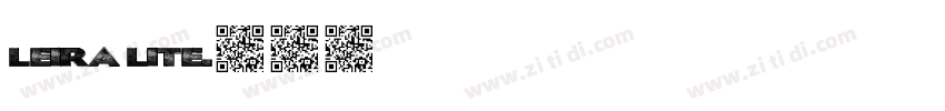 Leira Lite字体转换